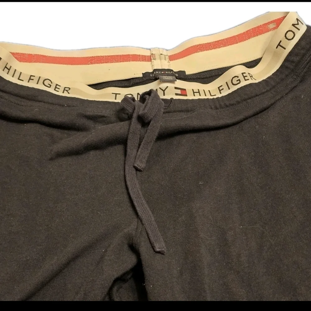 Tommy Hilfiger Sweatpants Mens Small Black Jogger Lounge Drawstring